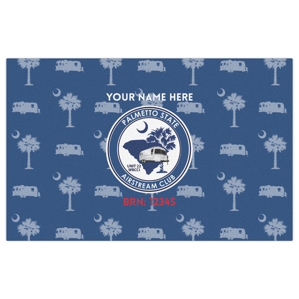 Palmetto State Airstream Club Logo Indoor / Outdoor Rug - 5'x8' - Front Flat