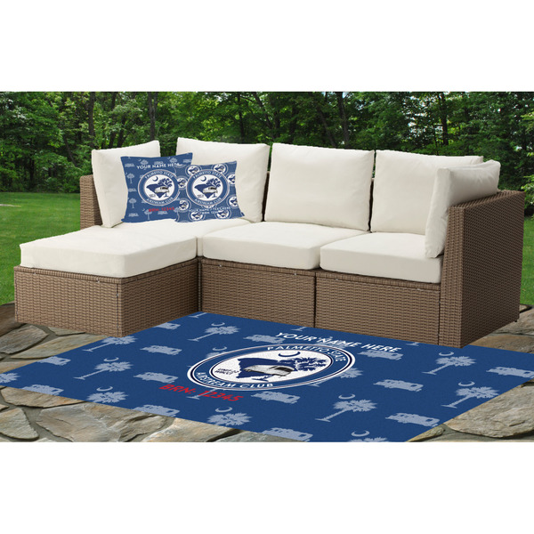Palmetto State Airstream Club Logo Indoor / Outdoor Rug & Cushions