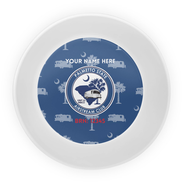 Palmetto State Airstream Club Logo Melamine Bowl - Center