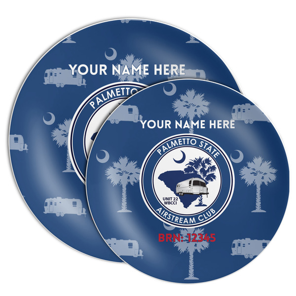 Palmetto State Airstream Club Logo Melamine Plates - PARENT/MAIN
