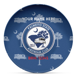 Palmetto State Airstream Club Logo Microwave Safe Plastic Plate - Composite Polymer