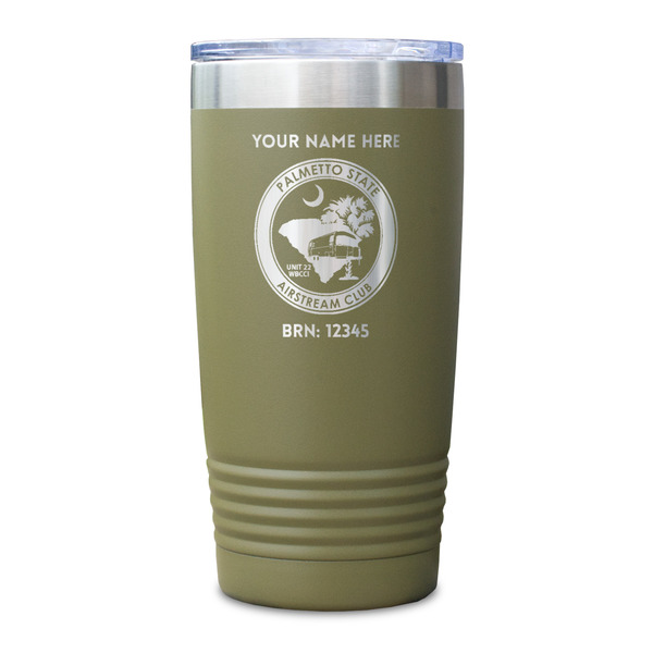 Palmetto State Airstream Club Logo Olive Polar Camel Tumbler - 20oz - Single Sided - Approval
