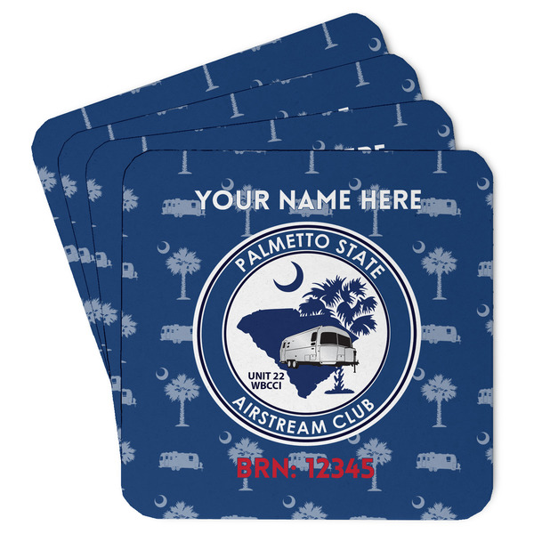 Custom Palmetto State Airstream Club Logo Paper Coasters