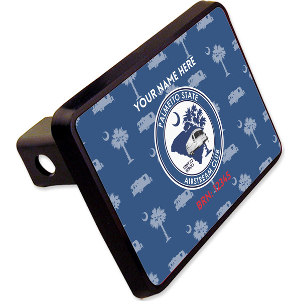 Custom Palmetto State Airstream Club Logo Rectangular Trailer Hitch Cover - 2"