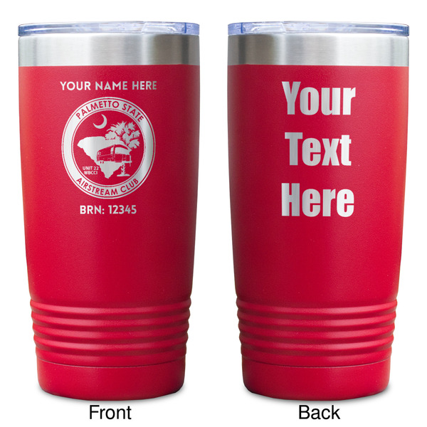 Palmetto State Airstream Club Logo Red Polar Camel Tumbler - 20oz - Double Sided - Approval