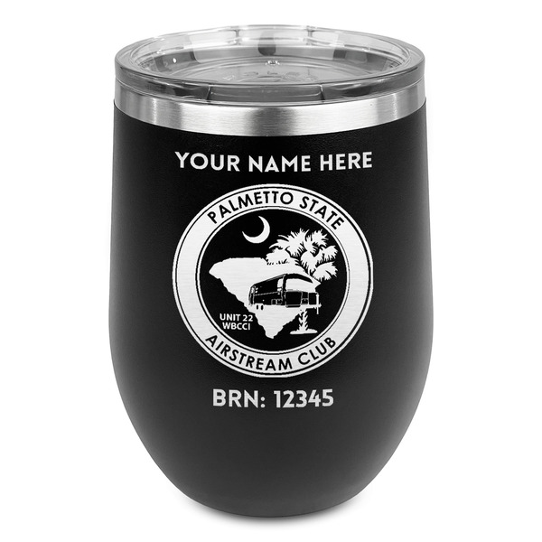 Custom Palmetto State Airstream Club Logo Stemless Stainless Steel Wine Tumbler