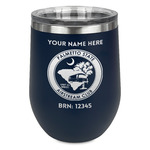 Palmetto State Airstream Club Logo Stemless Stainless Steel Wine Tumbler - Navy - Single-Sided