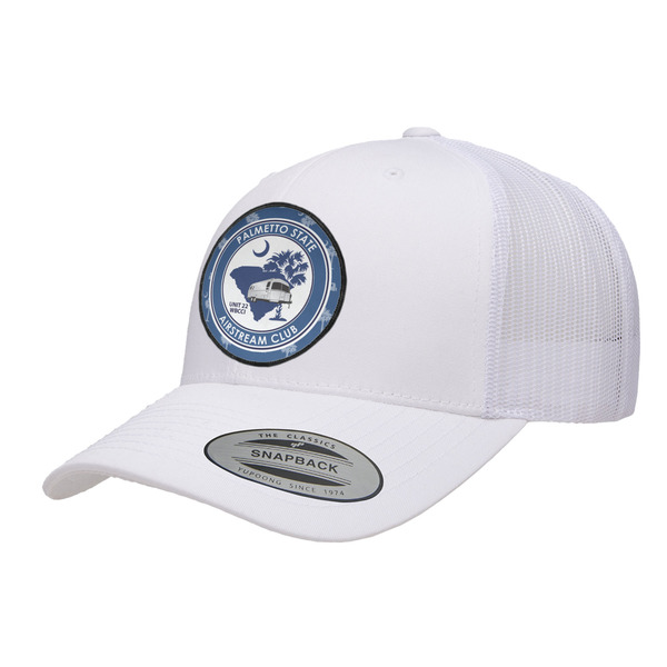 Custom Palmetto State Airstream Club Logo Trucker Hat - White