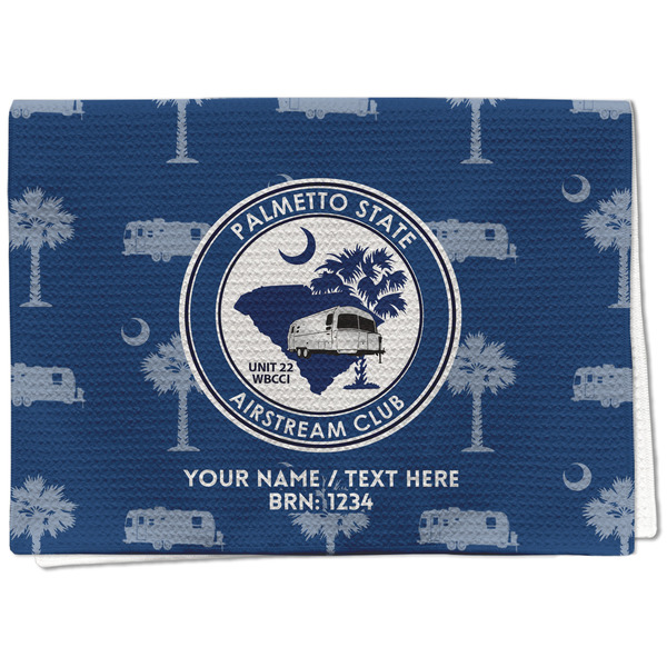 Custom Palmetto State Airstream Club Logo Kitchen Towel - Waffle Weave