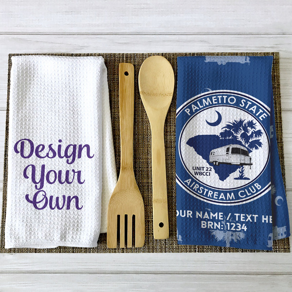 Palmetto State Airstream Club Logo Waffle Weave Towels - 2 Print Styles