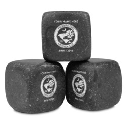 Palmetto State Airstream Club Logo Whiskey Stone Set - Laser Engraved
