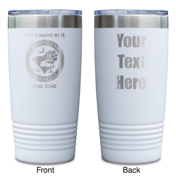 Palmetto State Airstream Club Logo White Polar Camel Tumbler - 20oz - Double Sided - Approval
