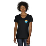Florida Suncoast Airstream Club Women's V-Neck T-Shirt - Black