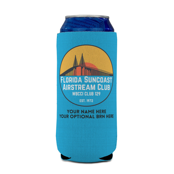 Florida Suncoast Airstream Club Can Cooler - 16oz - Front on Can