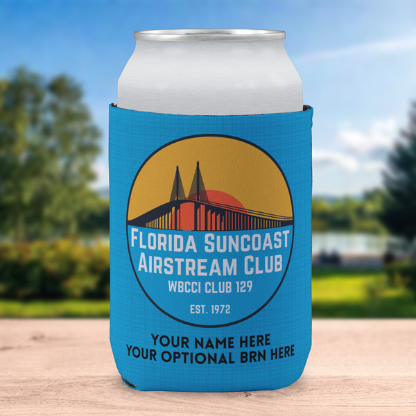 Florida Suncoast Airstream Club Can Cooler - Standard 12oz - In Context