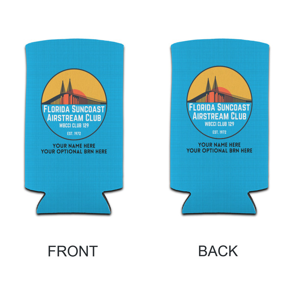 Florida Suncoast Airstream Club Can Cooler - Tall 12oz - Front & Back