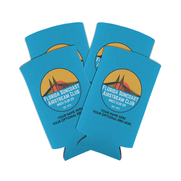 Florida Suncoast Airstream Club Can Cooler - Tall 12oz - Set of 4 - Main
