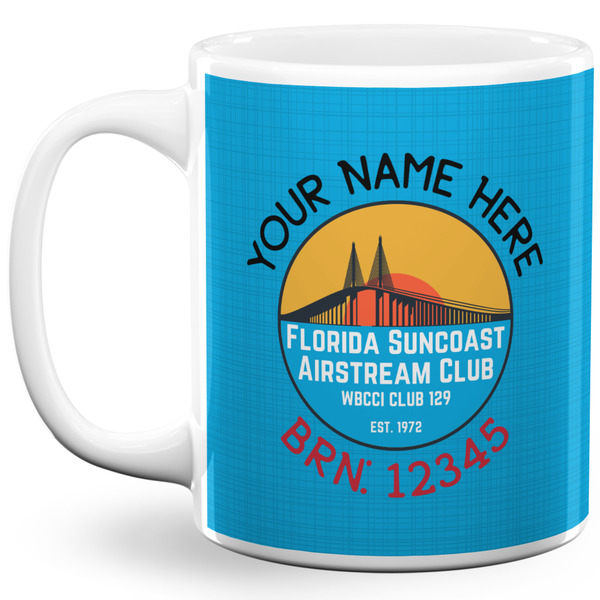 Custom Florida Suncoast Airstream Club 11 oz Coffee Mug - White