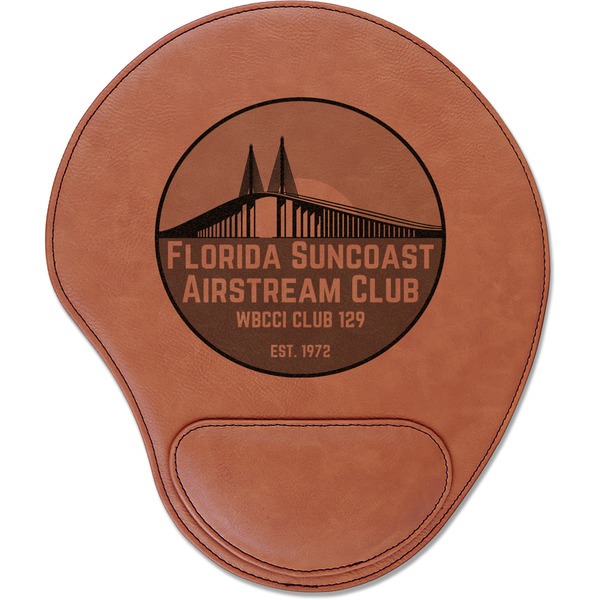 Custom Florida Suncoast Airstream Club Leatherette Mouse Pad with Wrist Support