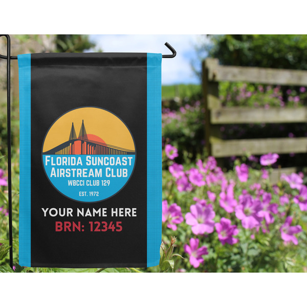 Florida Suncoast Airstream Club Garden Flag - Outside In Flowers