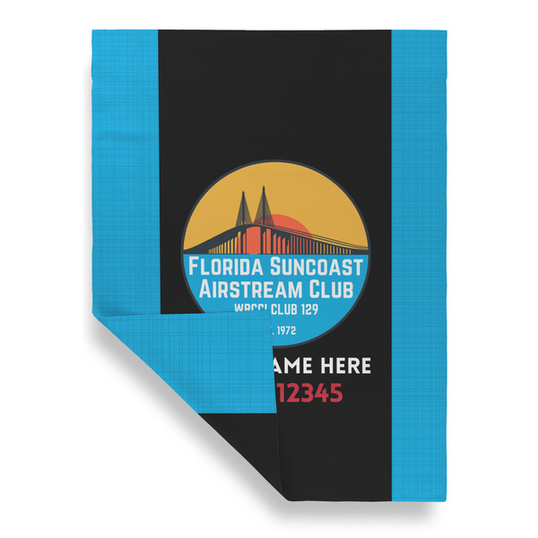 Florida Suncoast Airstream Club Garden Flags - Large - Double Sided - FRONT FOLDED