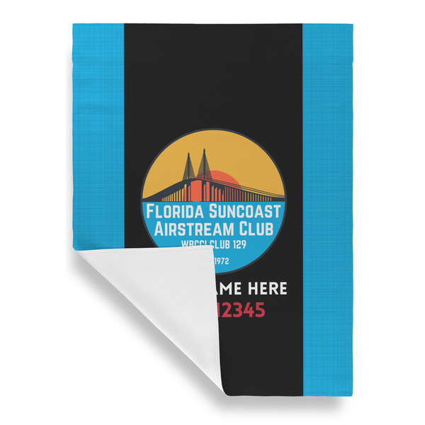 Florida Suncoast Airstream Club Garden Flags - Large - Single Sided - FRONT FOLDED