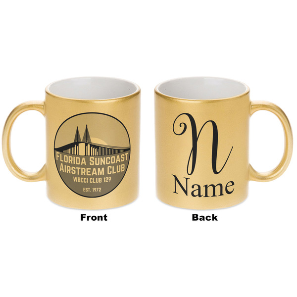 Florida Suncoast Airstream Club Gold Mug - Apvl