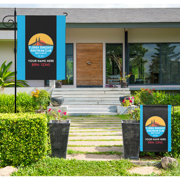 Florida Suncoast Airstream Club Large and Small Garden Flag - LIFESTYLE