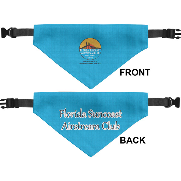 Florida Suncoast Airstream Club Medium Dog Bandana Approval