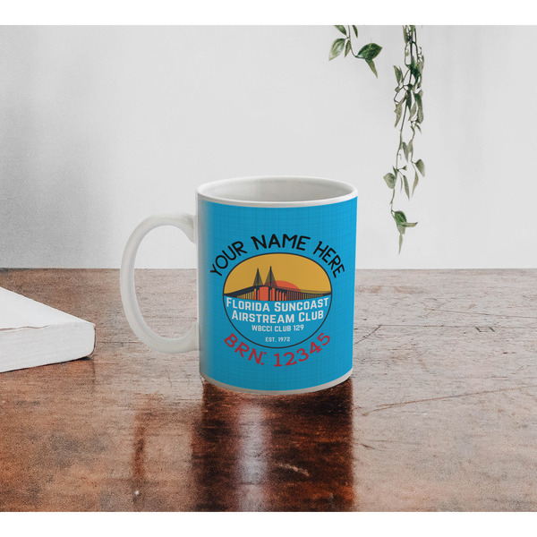 Florida Suncoast Airstream Club Personalized Coffee Mug - Lifestyle