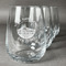 Florida Suncoast Airstream Club Stemless Wine Glasses - Laser Engraved- Set of 4