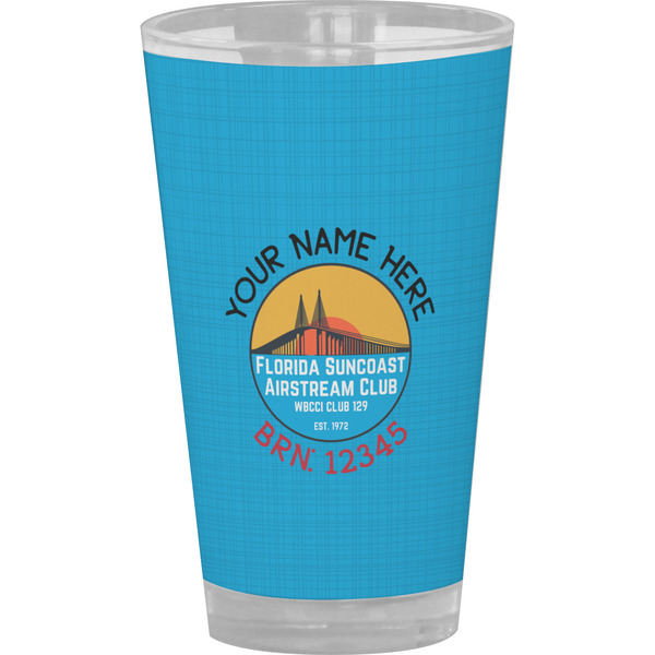 Custom Florida Suncoast Airstream Club Pint Glass - Full Color