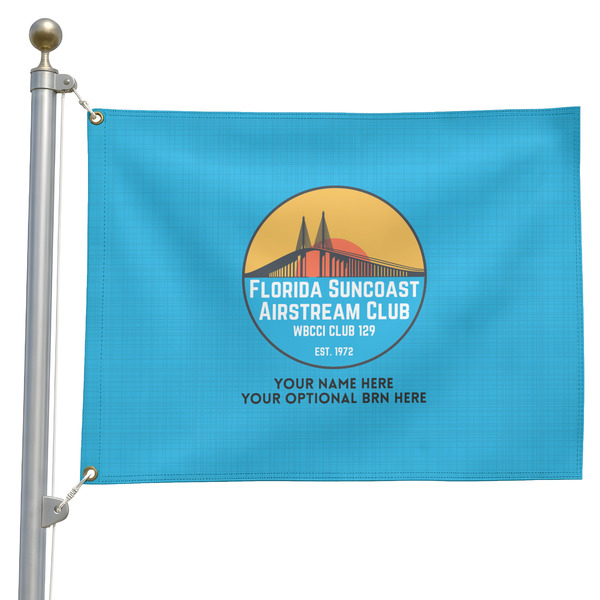 Custom Florida Suncoast Airstream Club Pole Flag