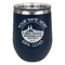 Florida Suncoast Airstream Club Stemless Stainless Steel Wine Tumbler - Navy - Double-Sided