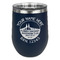 Florida Suncoast Airstream Club Stemless Stainless Steel Wine Tumbler - Navy - Single-Sided