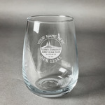 Florida Suncoast Airstream Club Stemless Wine Glass - Laser Engraved