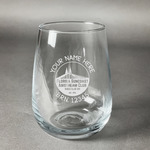 Florida Suncoast Airstream Club Stemless Wine Glass - Laser Engraved
