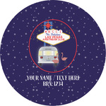 Las Vegas Airstream Club Multipurpose Round Labels - Custom Sized