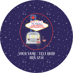 Las Vegas Airstream Club Multipurpose Round Labels - Custom Sized