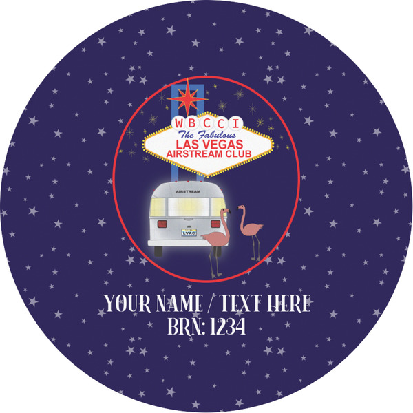 Custom Las Vegas Airstream Club Multipurpose Round Labels - Custom Sized