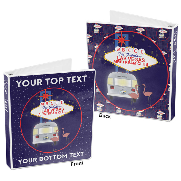 Las Vegas Airstream Club 3-Ring Binder - 1" - Front and Back