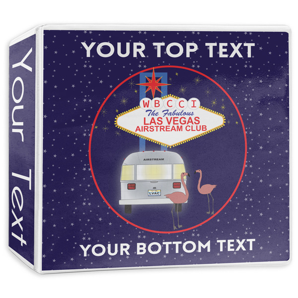 Custom Las Vegas Airstream Club 3-Ring Binder - 3 inch