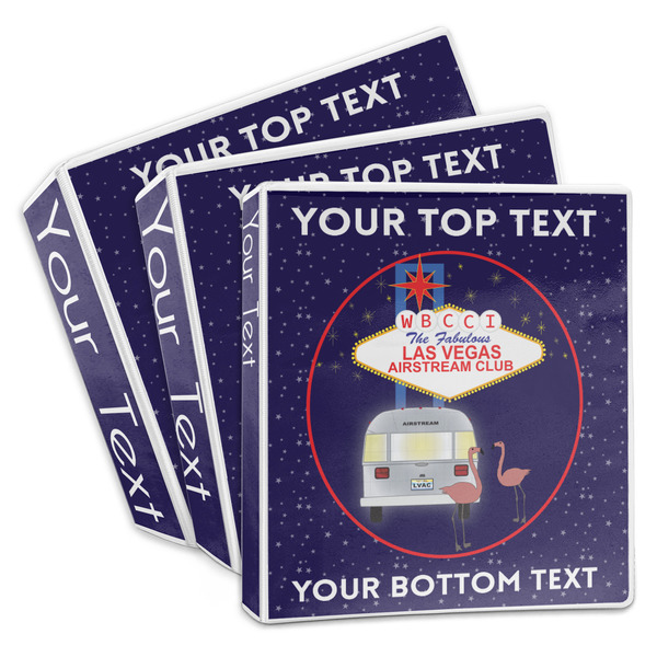 Custom Las Vegas Airstream Club 3-Ring Binder