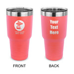 Las Vegas Airstream Club 30 oz Stainless Steel Tumbler - Coral - Double-Sided