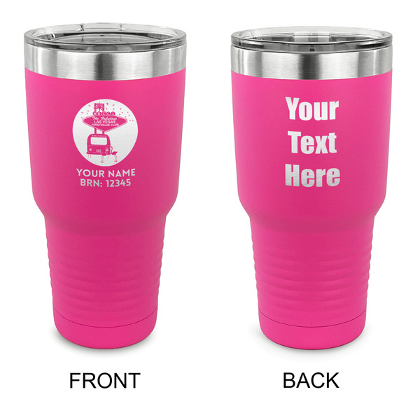 Custom Las Vegas Airstream Club 30 oz Stainless Steel Tumbler - Pink - Double-Sided