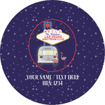 Las Vegas Airstream Club Multipurpose Round Labels - 5"