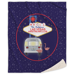 Las Vegas Airstream Club Sherpa Throw Blanket