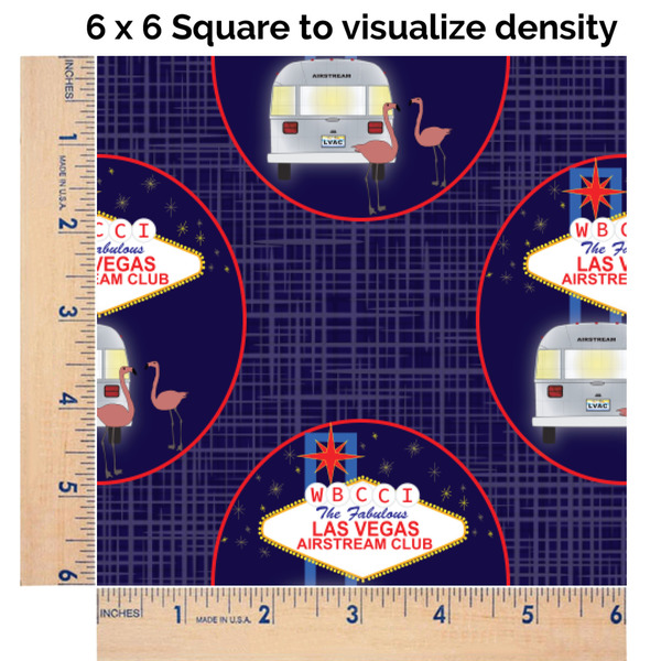 Las Vegas Airstream Club 6x6 Swatch of Fabric