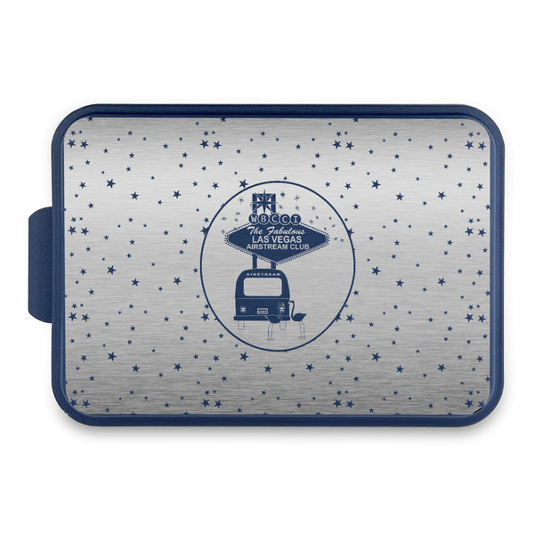 Custom Las Vegas Airstream Club Aluminum Baking Pan with Navy Lid