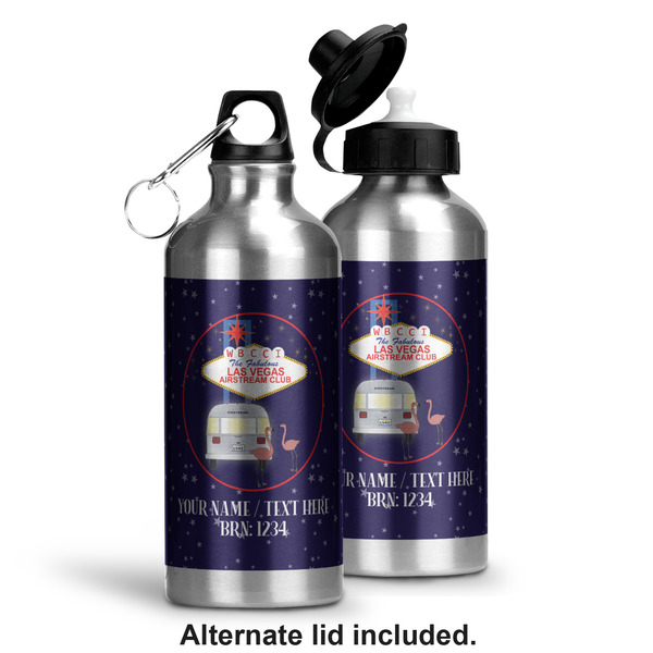 Las Vegas Airstream Club Aluminum Water Bottle - Alternate lid options